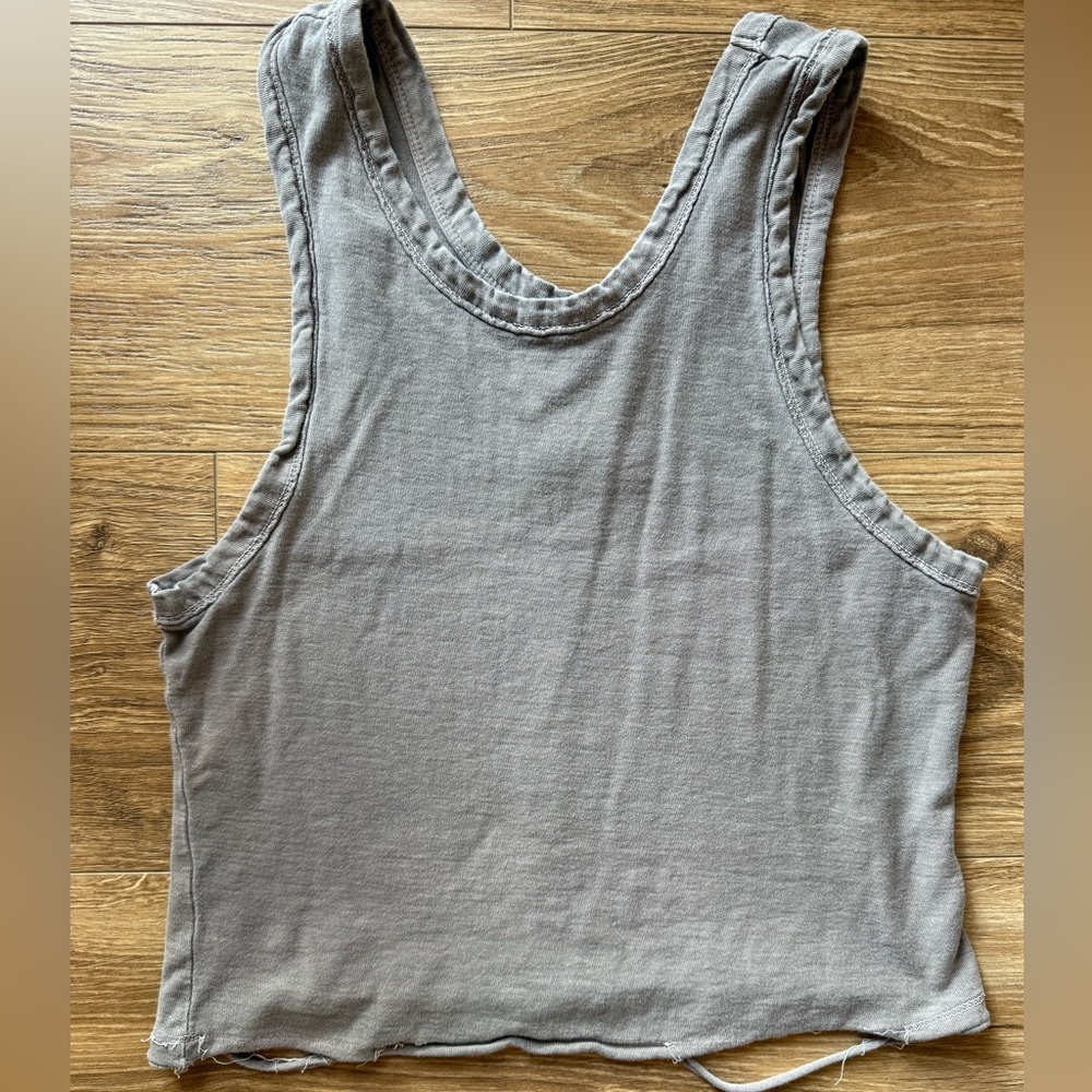 FP Movement Free People Back to Basics Tank Charcoal Brown Small NWT - Picture 3 of 6